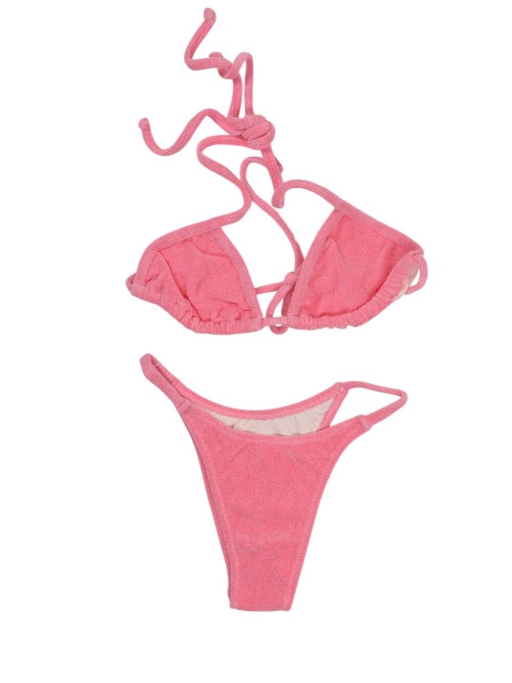Tea You Gigi Top & Tanner Bottoms Bikini in Terry Saltrose